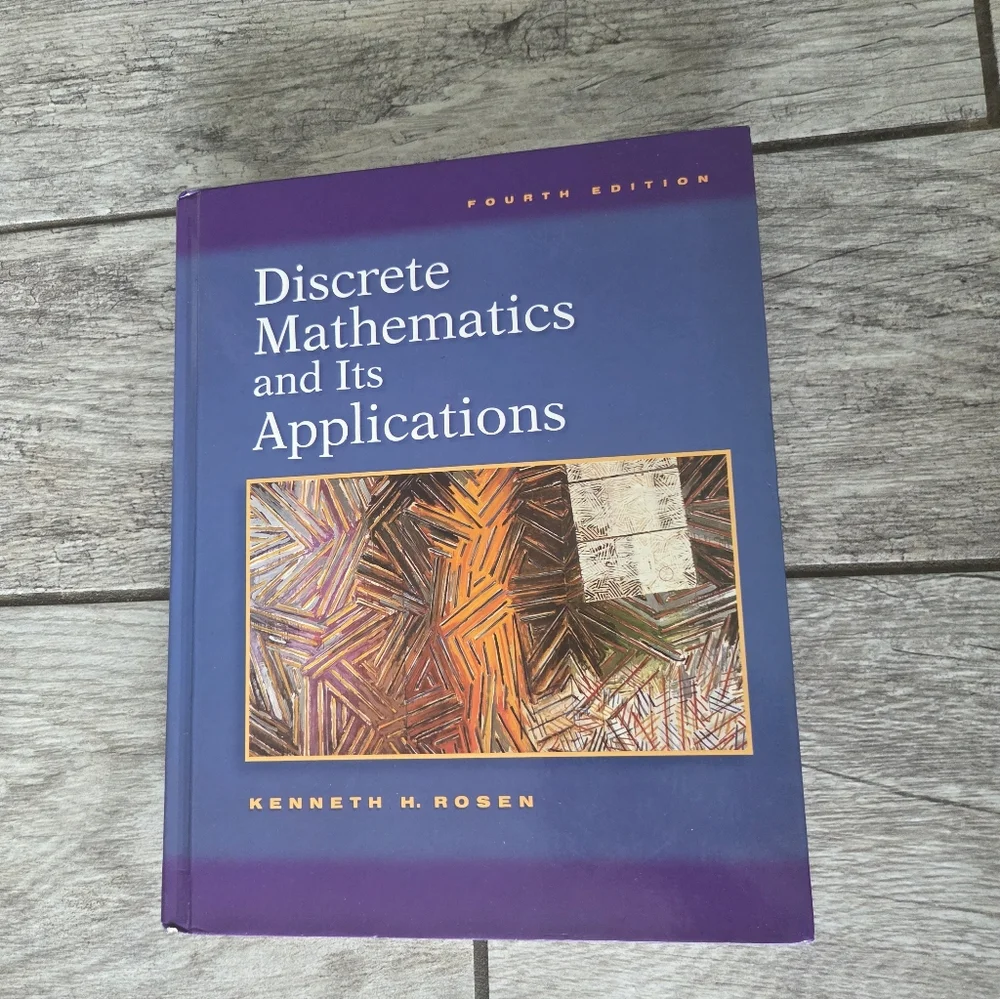 Discrete Mathematics and Its Applications Hardcover By Kenneth H. Rosen 4th Edit